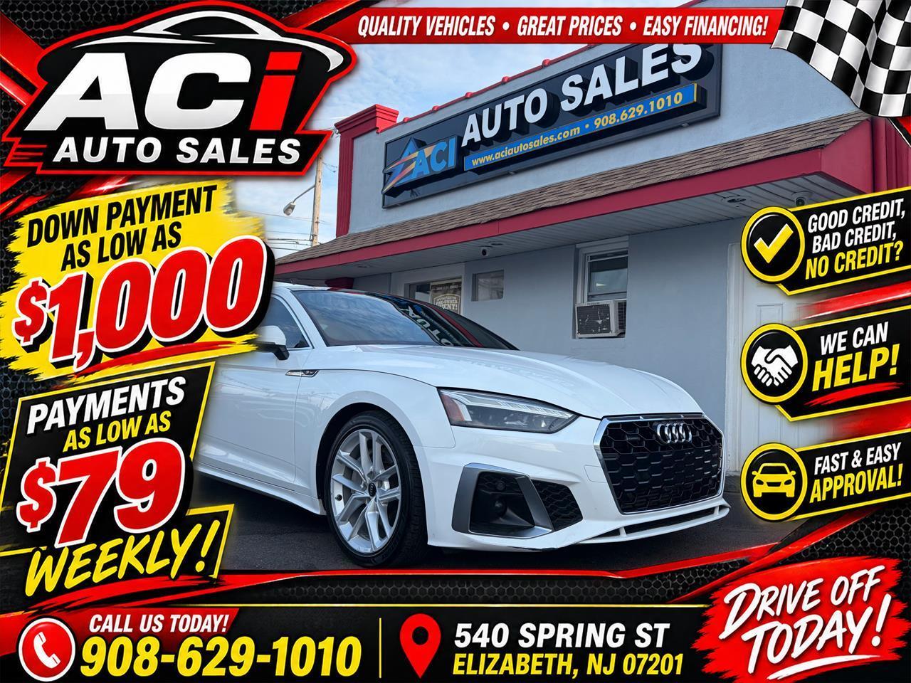 White 2023 Audi A5 Coupe All-Wheel Drive Automatic