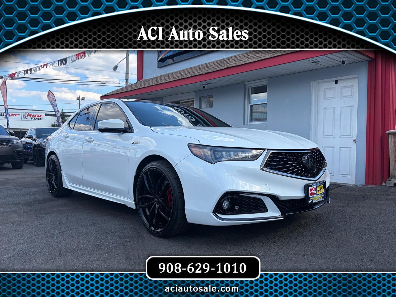 White 2018 Acura TLX Sedan All-Wheel Drive Automatic