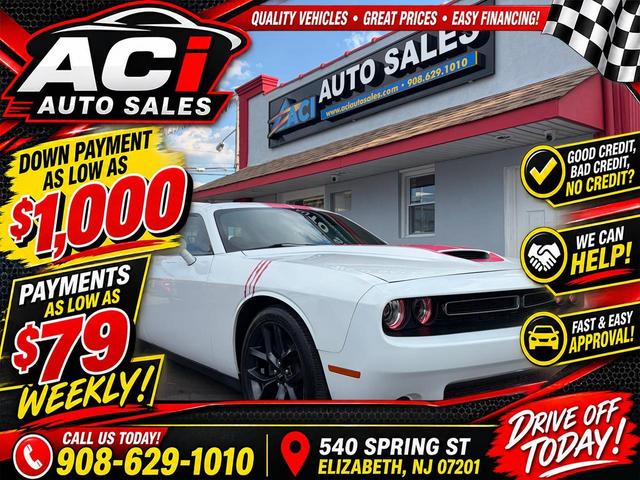 White 2019 Dodge Challenger Coupe Rear-Wheel Drive Automatic
