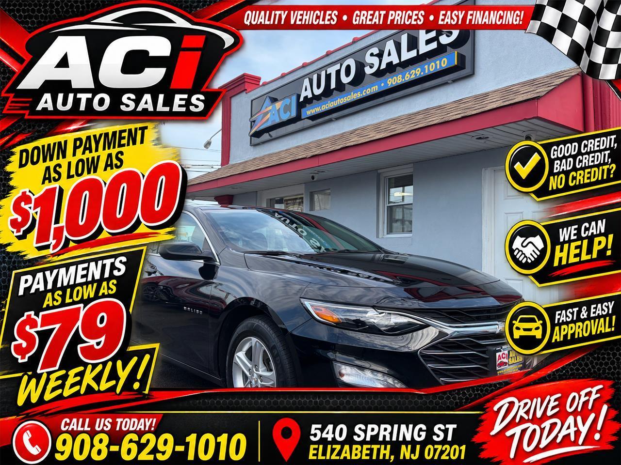 Black 2022 Chevrolet Malibu Sedan Front-Wheel Drive Automatic