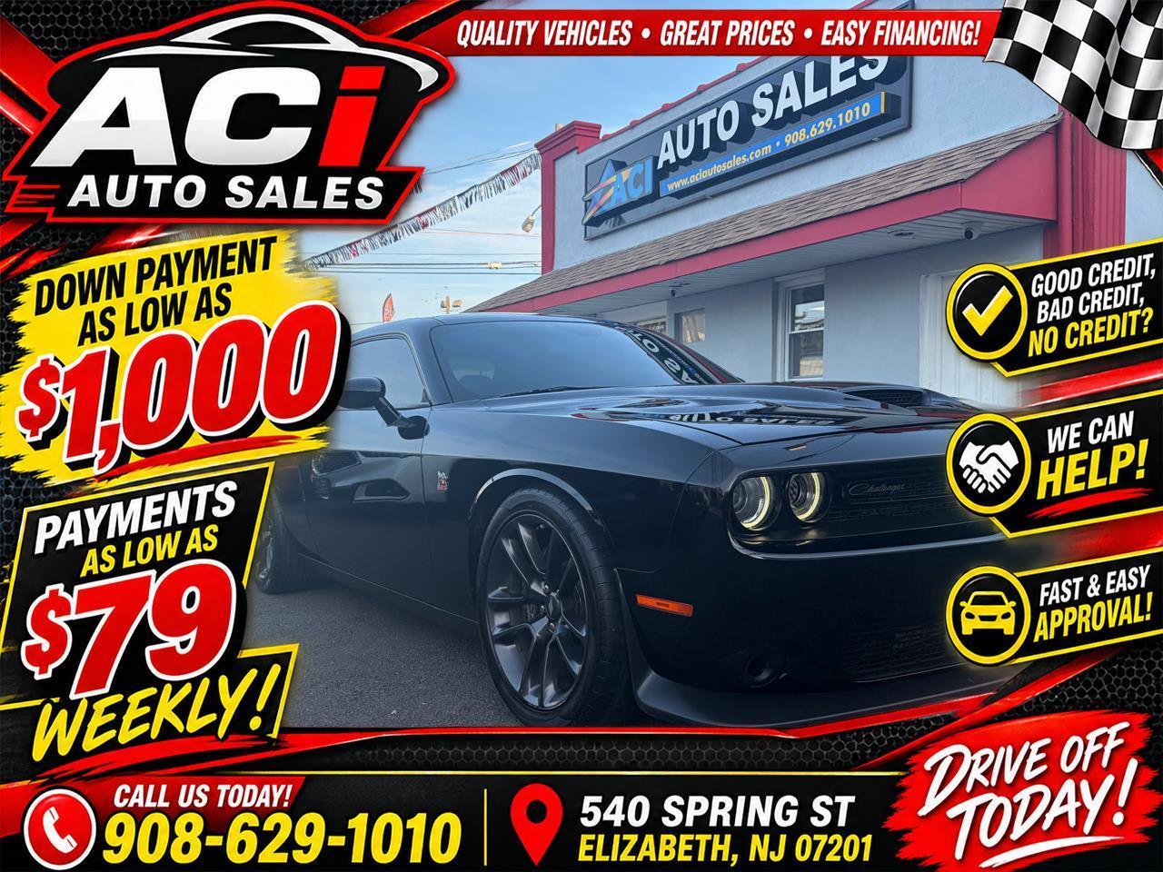 Black 2021 Dodge Challenger Coupe Rear-Wheel Drive Automatic