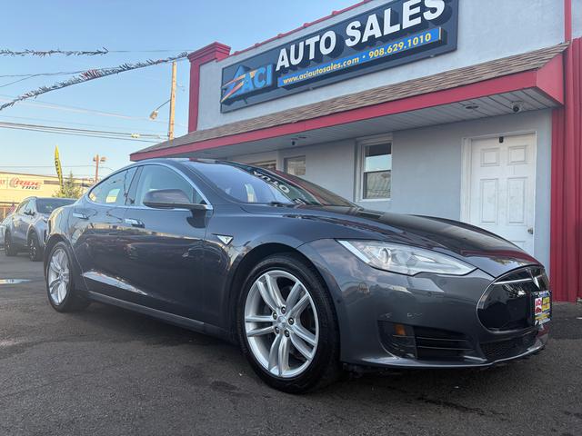 Gray 2015 Tesla Model S Sedan All-Wheel Drive Automatic