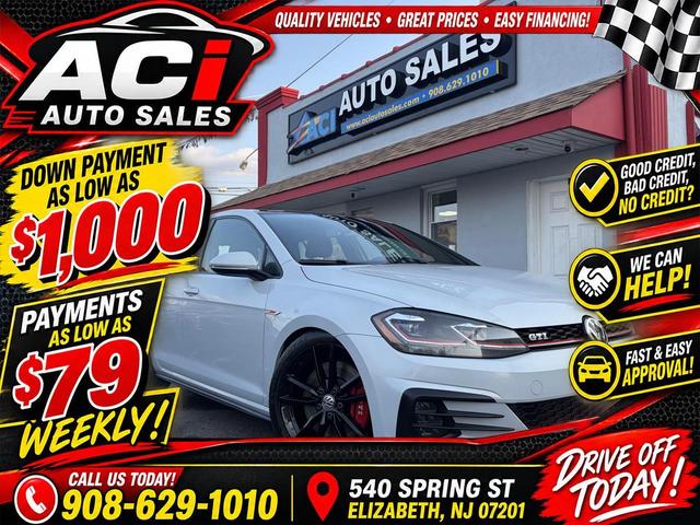 White 2018 Volkswagen Golf GTI Hatchback Front-Wheel Drive Automatic