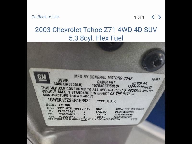 2003 Chevrolet Tahoe LS - Photo 8