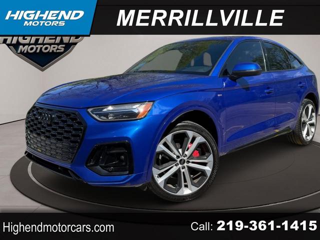 Blue 2024 Audi Q5 Sportback quattro Premium Plus S Line 45 TFSI AWD Sedan All-Wheel Drive Automatic