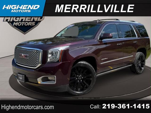 Red (Burgundy) 2017 GMC Yukon SUV / Crossover Four-Wheel Drive Automatic
