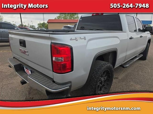 Silver 2014 GMC Sierra 1500 Base Crew Cab 4WD Pickup Truck Four-Wheel Drive Automatic