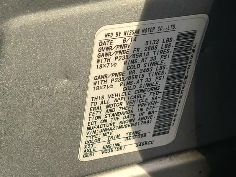 Nissan Murano S 2014