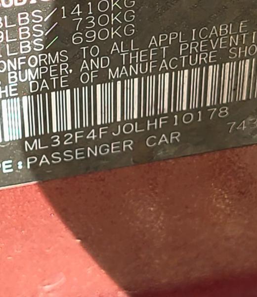 Mitsubishi Mirage G4 SE 2020