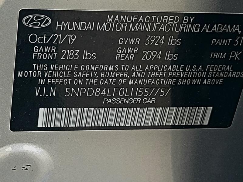 Hyundai Elantra SEL 2020