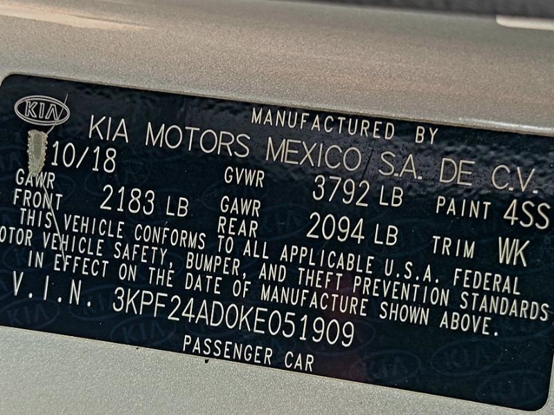 Kia Forte FE 6M 2019