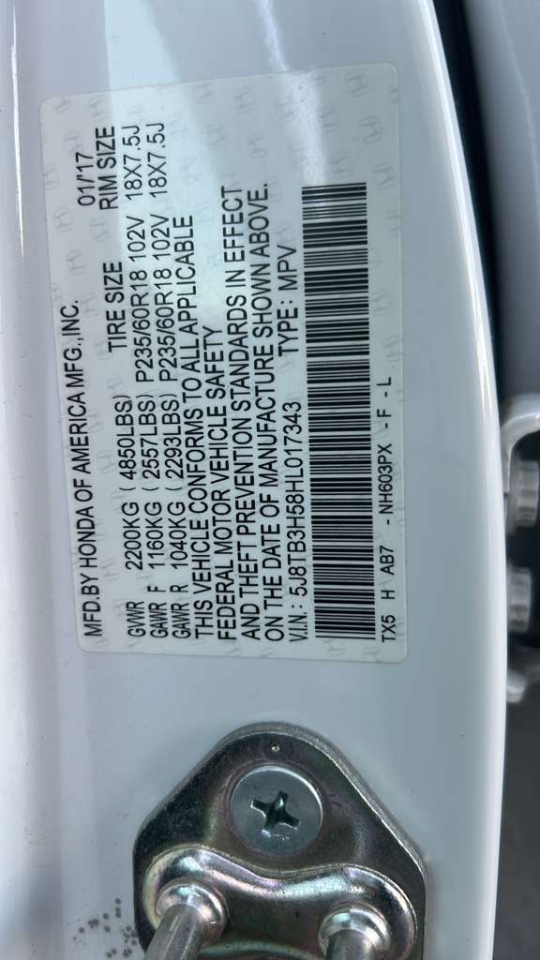 Acura RDX 6-Spd AT w/ Technology Package 2017