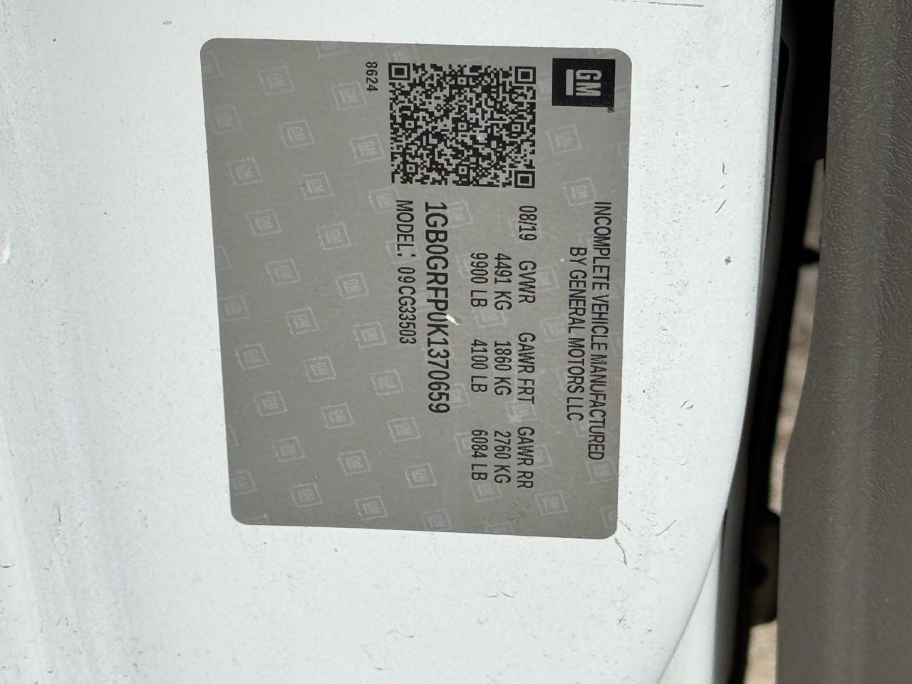 Chevrolet Express G3500 139" 2019