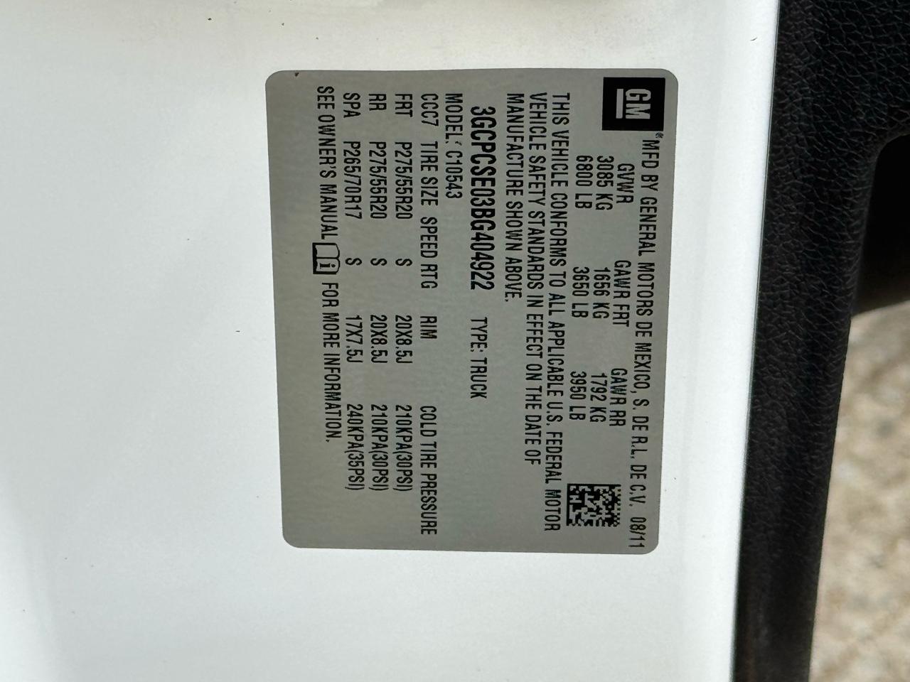 Chevrolet Silverado 1500 LT Crew Cab 2WD 2011