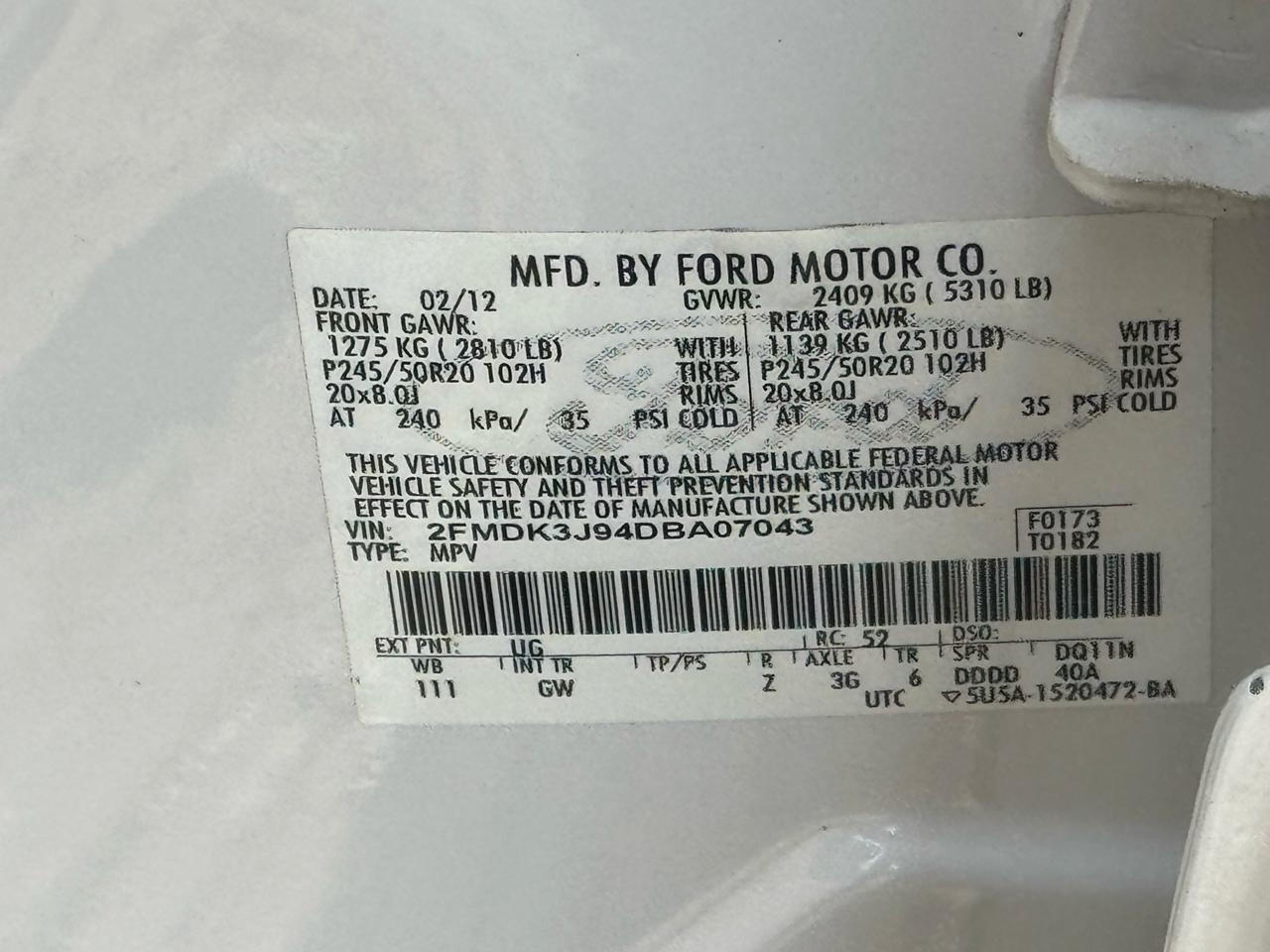 Ford Edge SEL FWD 2013