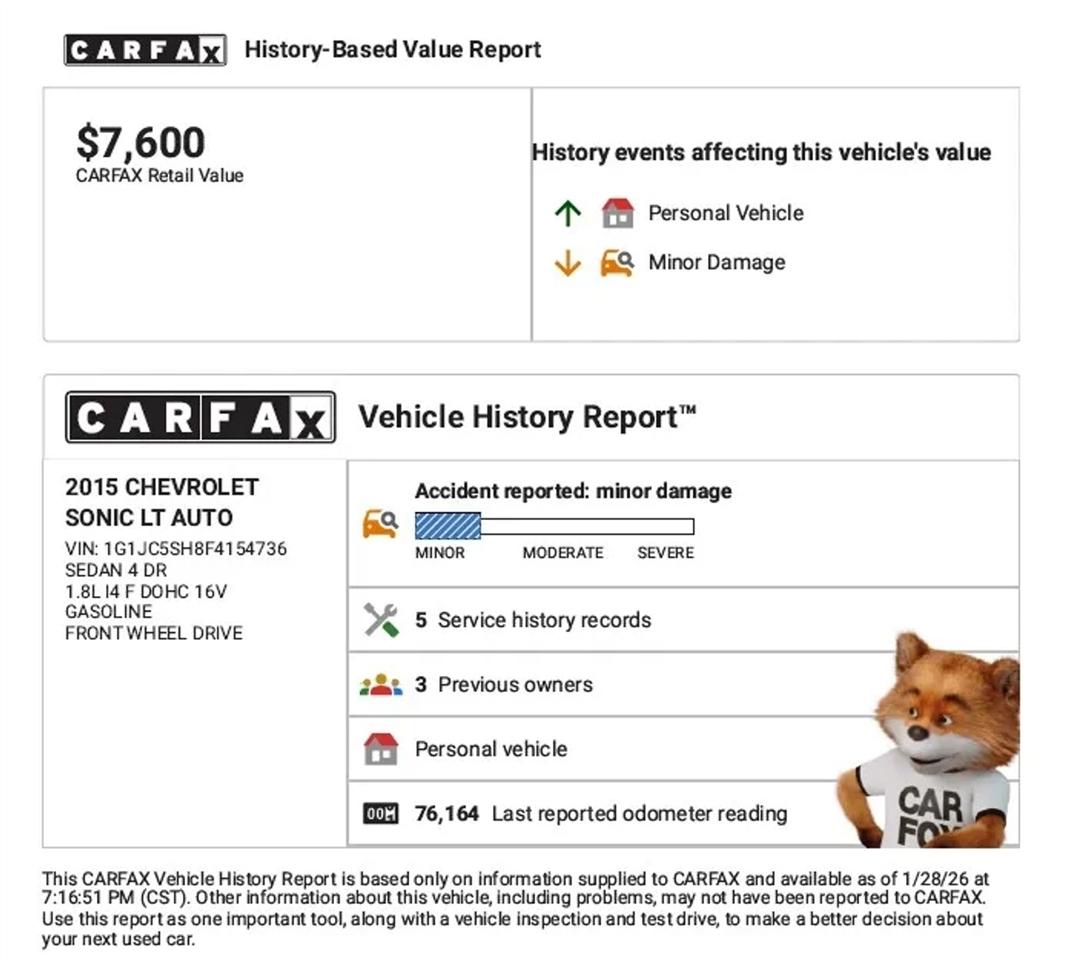 Chevrolet Sonic  2015