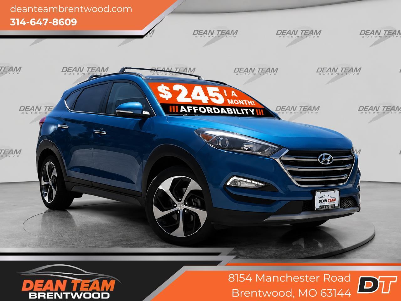 Blue 2018 Hyundai Tucson SUV / Crossover All-Wheel Drive 7-Speed Automatic