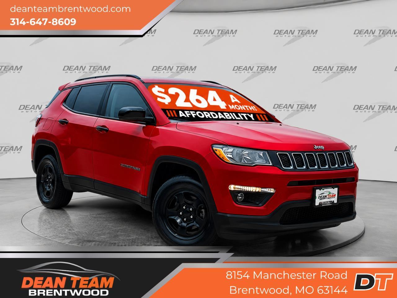 Red 2021 Jeep Compass SUV / Crossover Front-Wheel Drive 6-Speed Automatic
