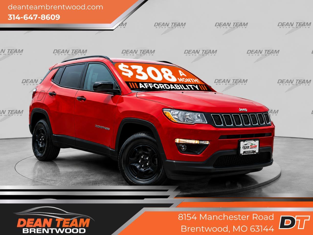 Red 2021 Jeep Compass SUV / Crossover Front-Wheel Drive 6-Speed Automatic