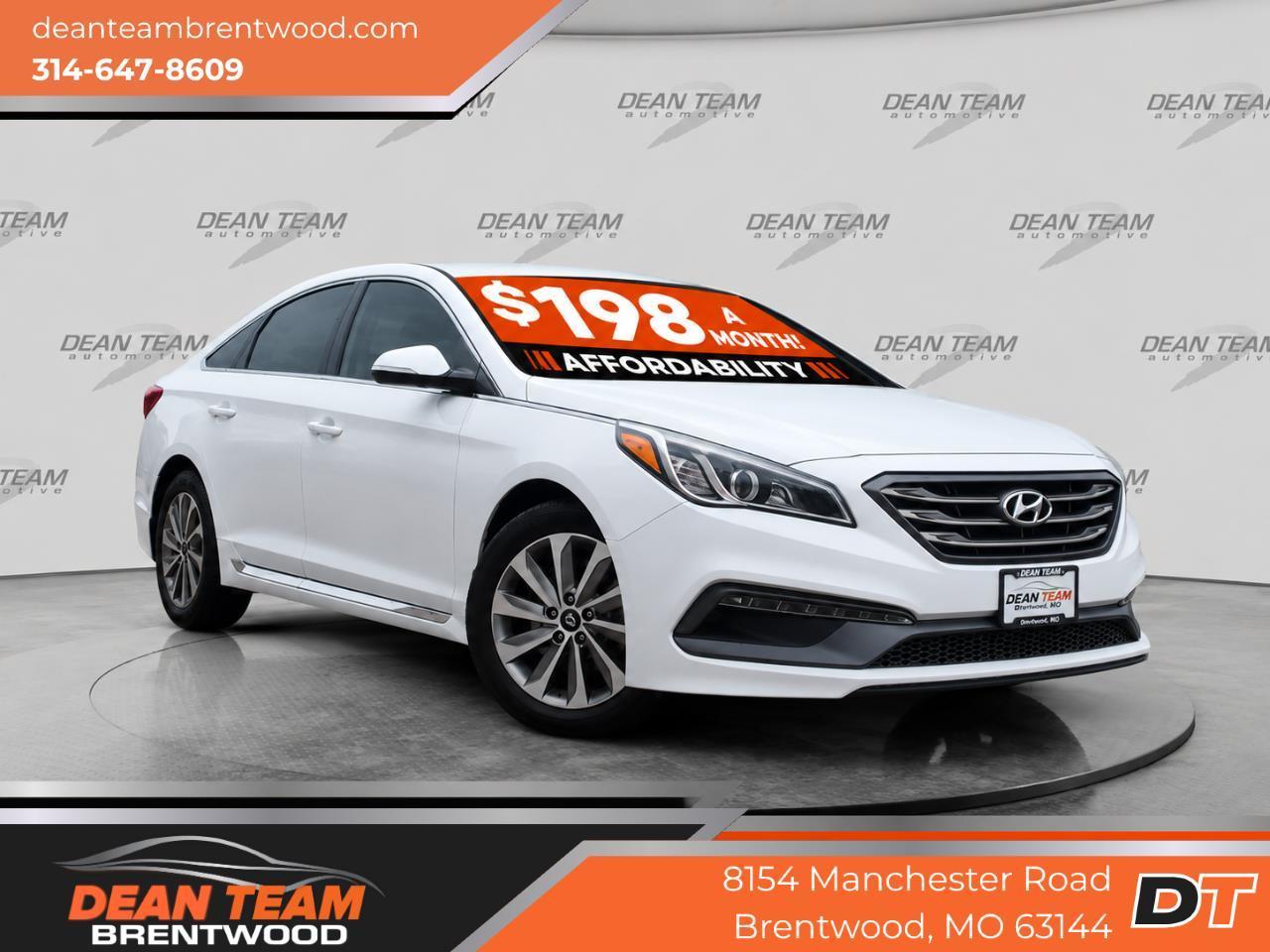 White 2016 Hyundai Sonata Sedan Front-Wheel Drive 6-Speed Automatic