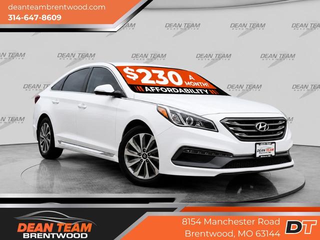 White 2016 Hyundai Sonata Sedan Front-Wheel Drive 6-Speed Automatic