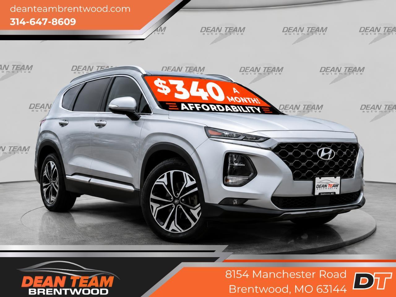 Silver 2020 Hyundai Santa Fe SUV / Crossover All-Wheel Drive 8-Speed Automatic