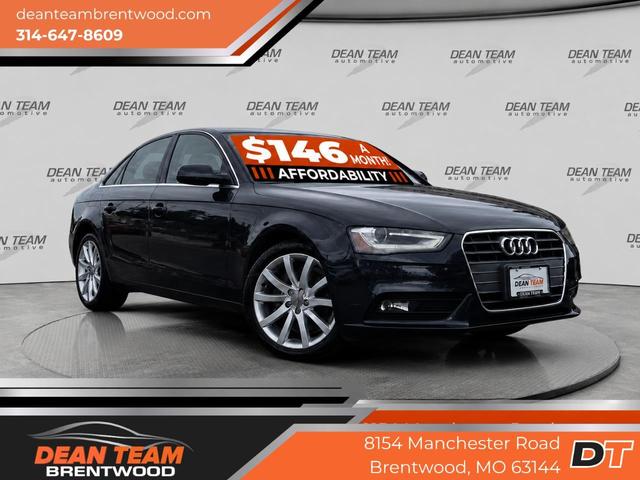 Blue 2013 Audi A4 Sedan Front-Wheel Drive