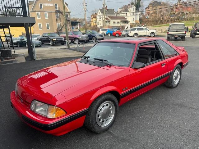 Red 1990 Ford Mustang LX 5.0 Hatchback RWD Hatchback Rear-Wheel Drive Automatic
