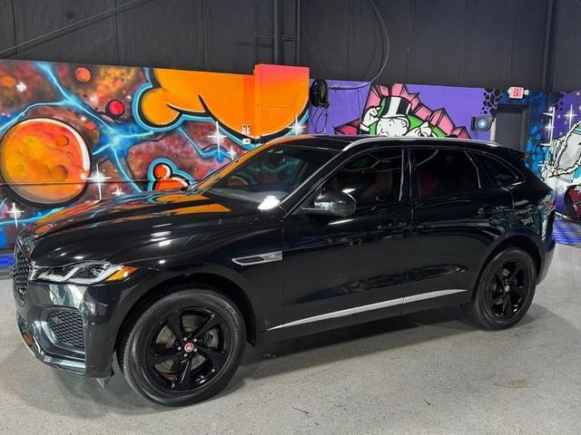 Black 2021 Jaguar F-PACE P400 R-Dynamic S AWD SUV / Crossover All-Wheel Drive Automatic