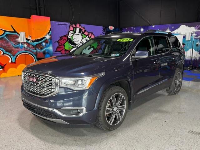blue steel 2018 GMC Acadia SUV / Crossover Four-Wheel Drive Automatic