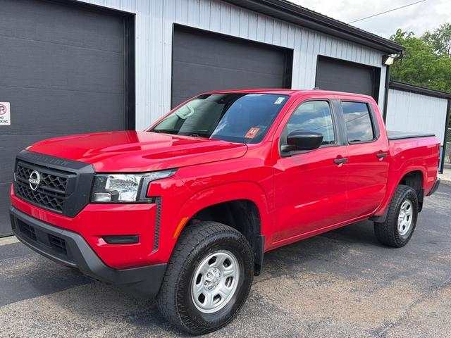 red alert 2022 Nissan Frontier S Crew Cab 4WD Pickup Truck Four-Wheel Drive Automatic