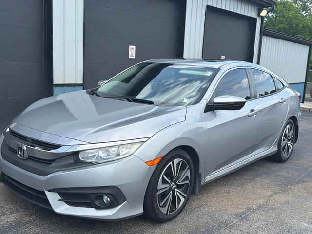 luna silver 2016 Honda Civic EX-L Sedan Front-Wheel Drive Continuously Variable Transmission