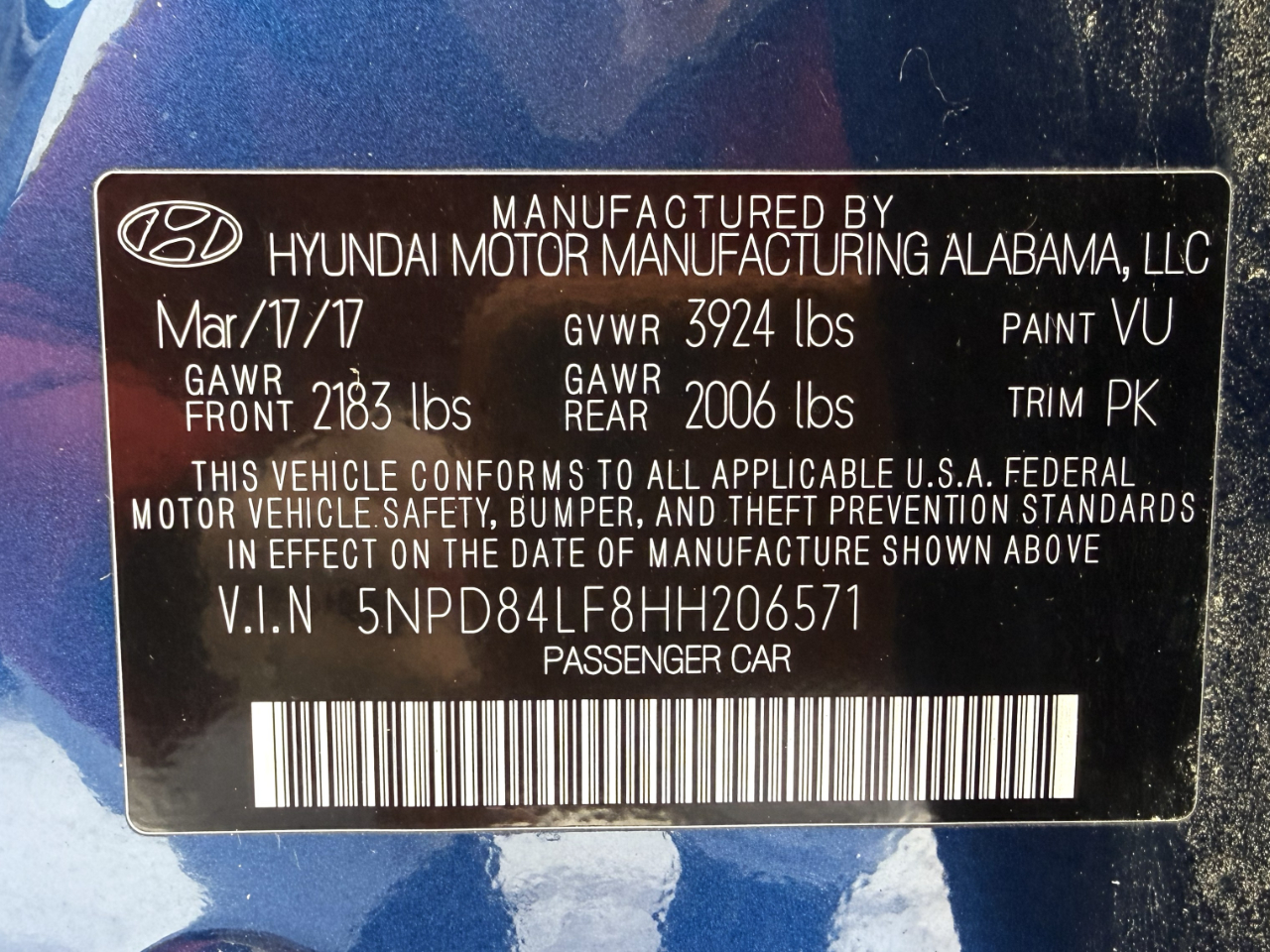 Hyundai Elantra SE Auto 2017