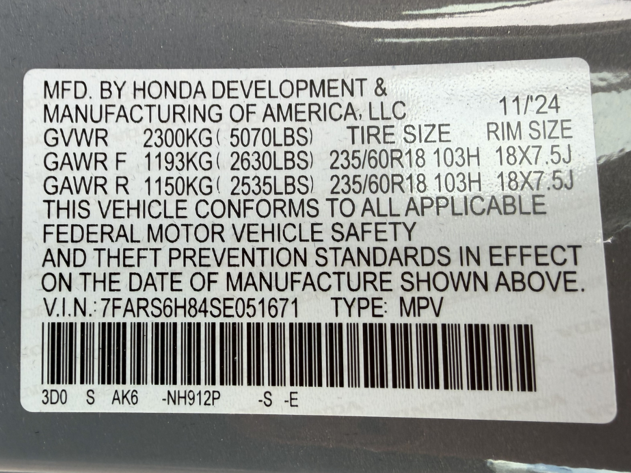 Honda CR-V Hybrid Sport-L AWD 2025