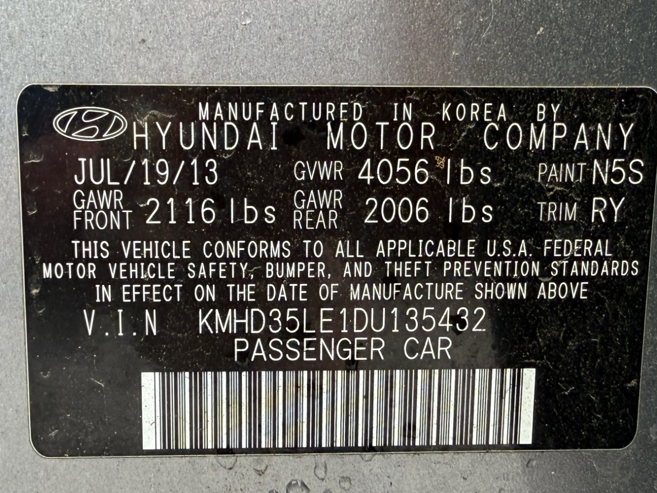 Hyundai Elantra GT A/T 2013