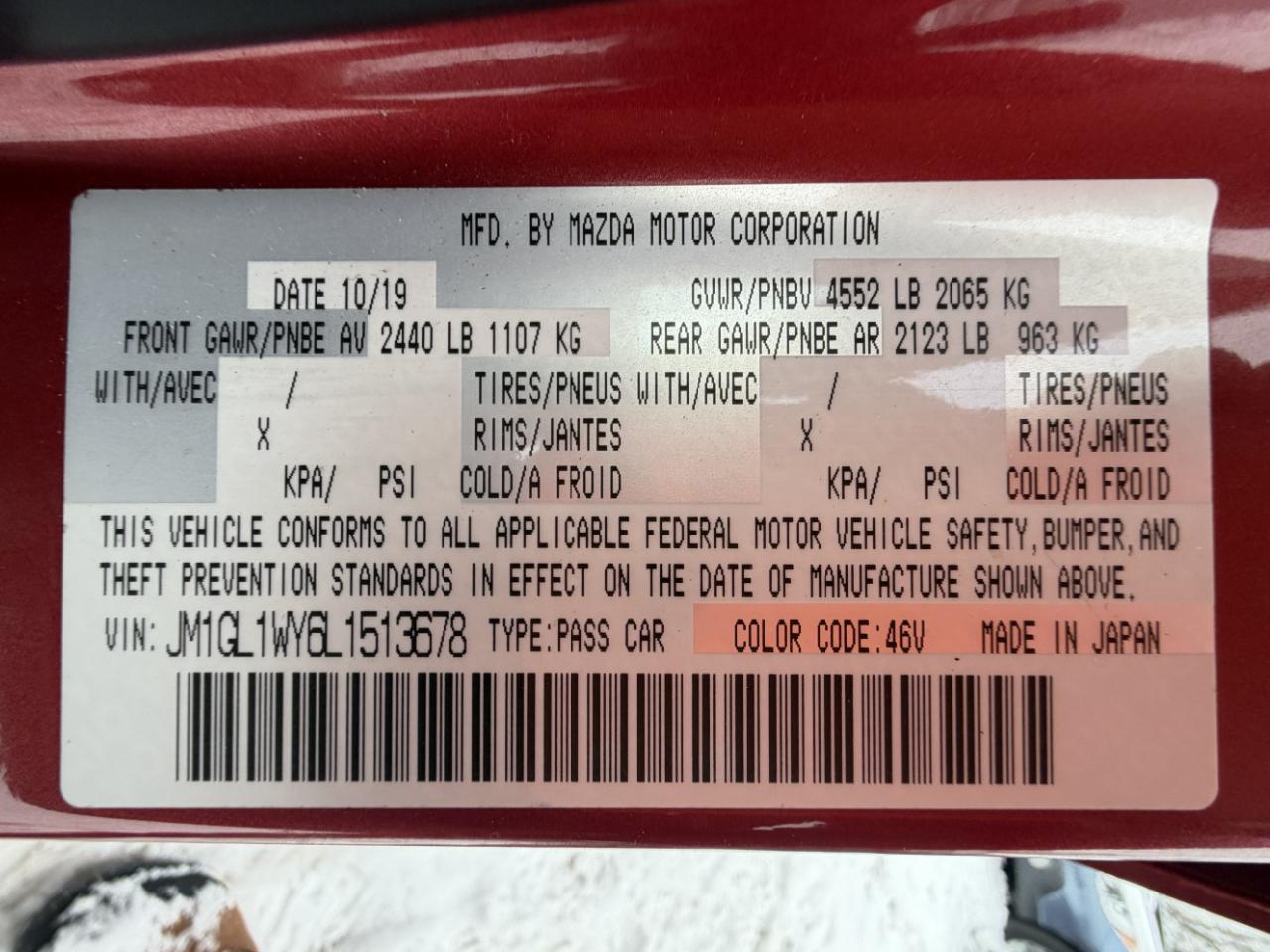 Mazda MAZDA6 Grand Touring Reserve 2020