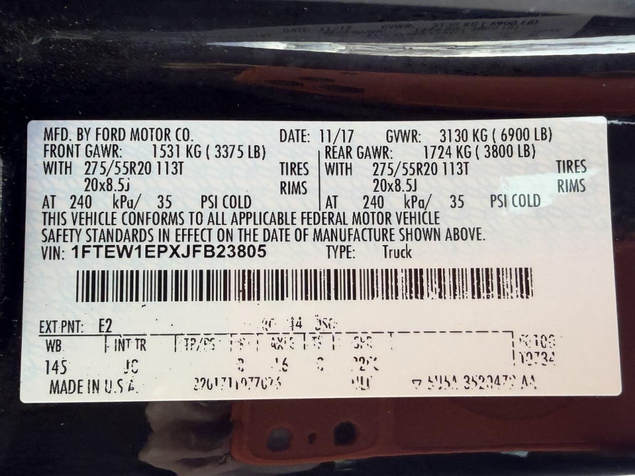 Ford F-150 XL SuperCrew 5.5-ft. Bed 4WD 2018