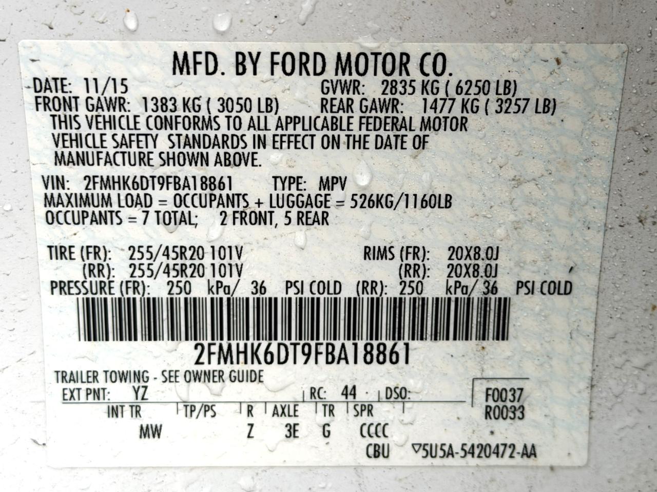 Ford Flex Limited AWD w/EcoBoost 2015