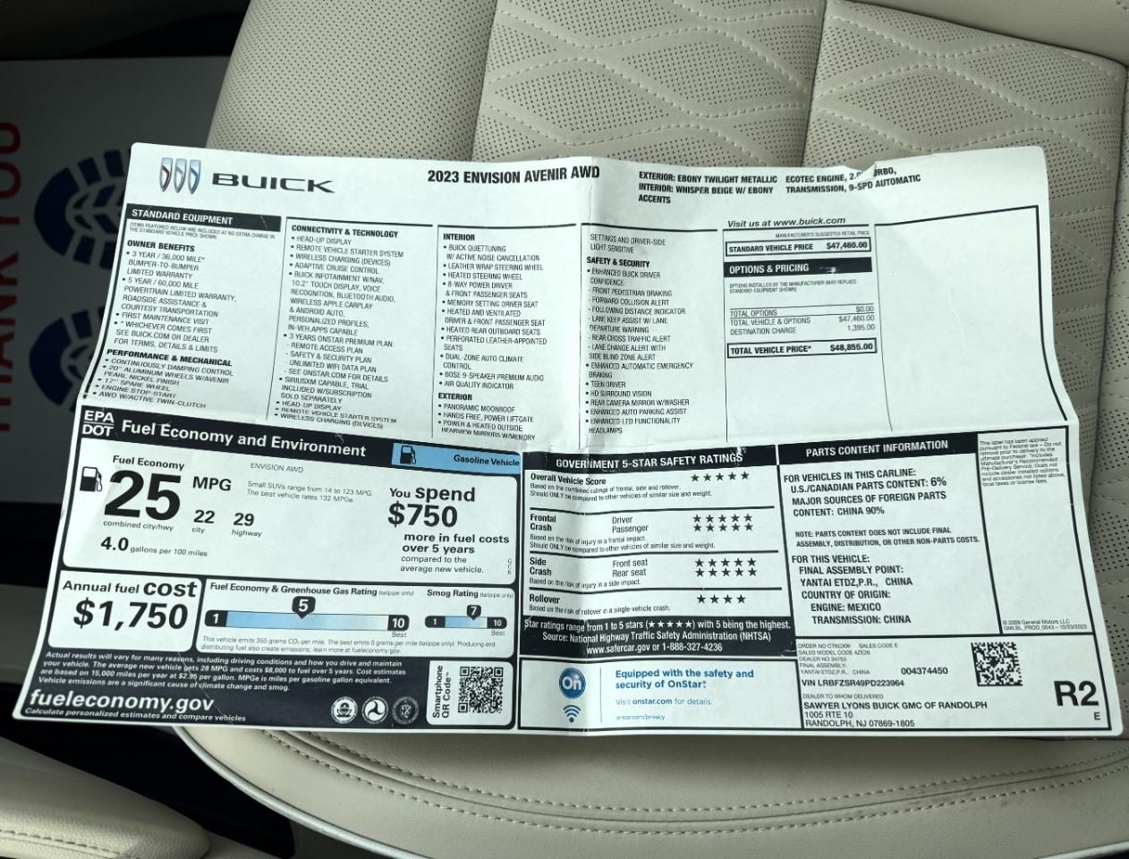 Buick Envision Avenir AWD 2023