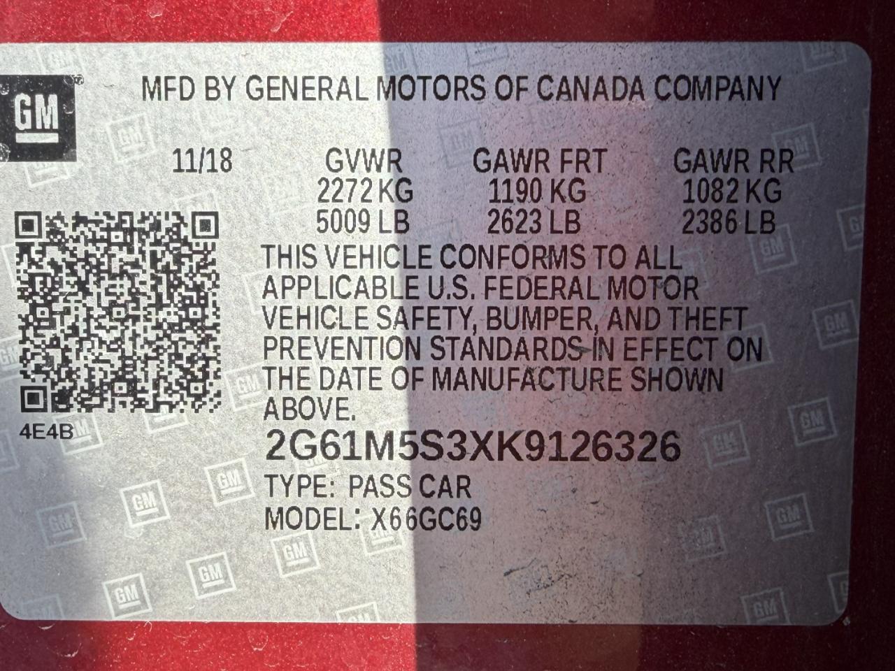 Cadillac XTS Luxury FWD 2019