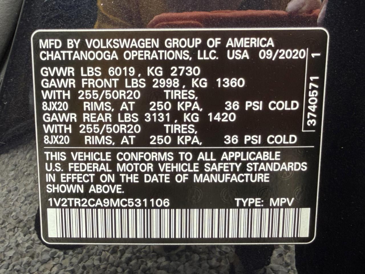 Volkswagen Atlas V6 SEL Premium 4MOTION 2021