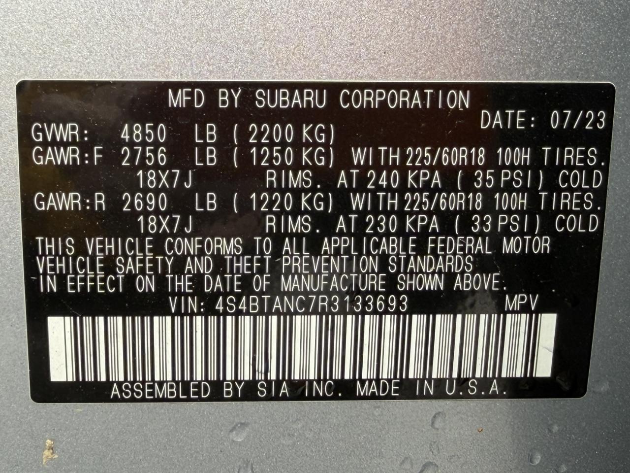 Subaru Outback Limited 2024