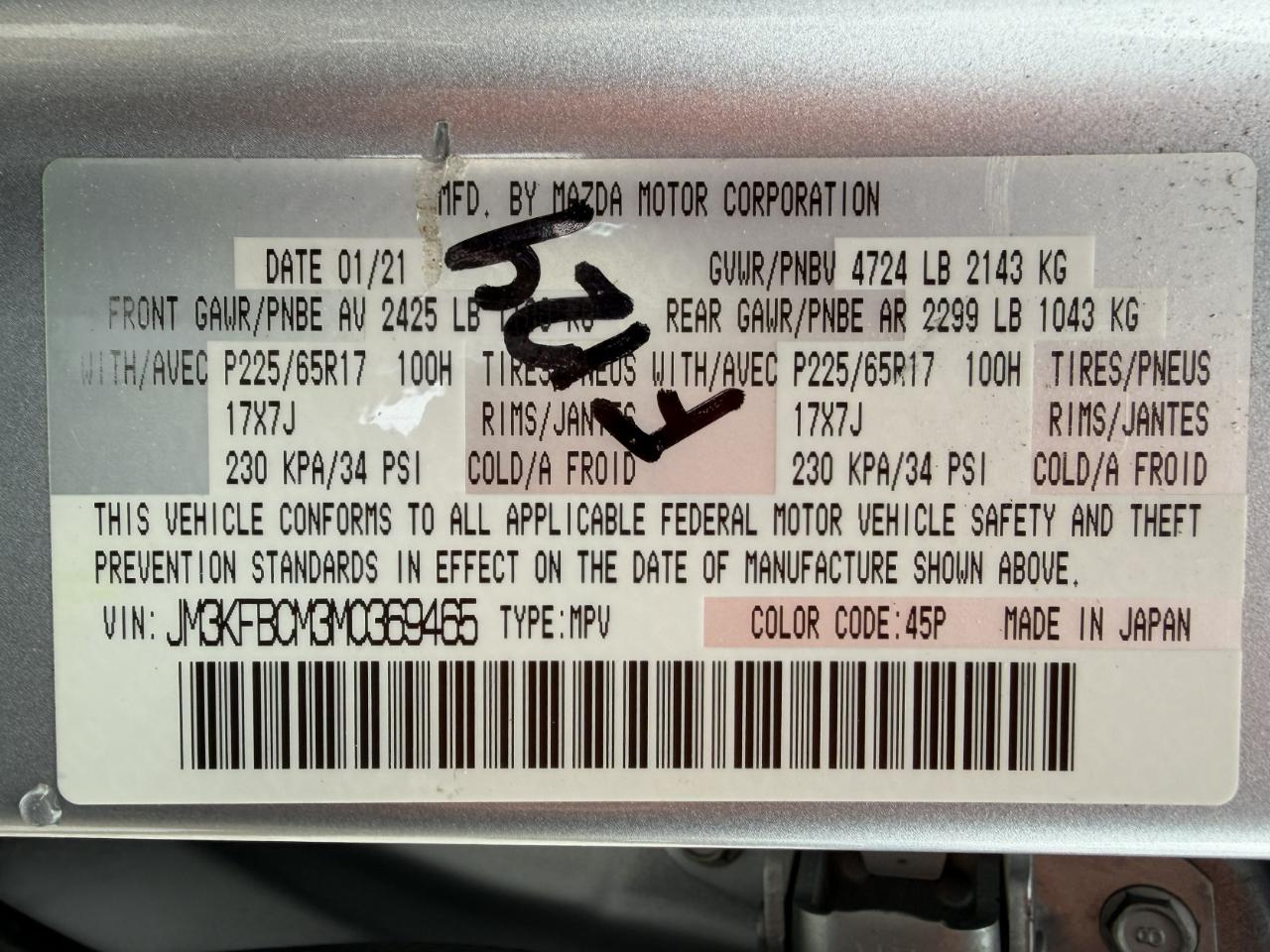 Mazda CX-5 Touring AWD 2021