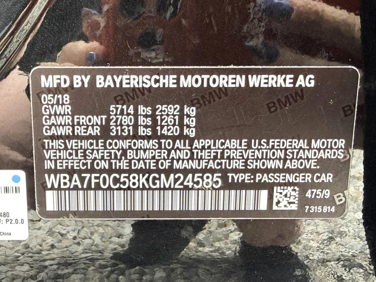 BMW 7-Series 750i 2019