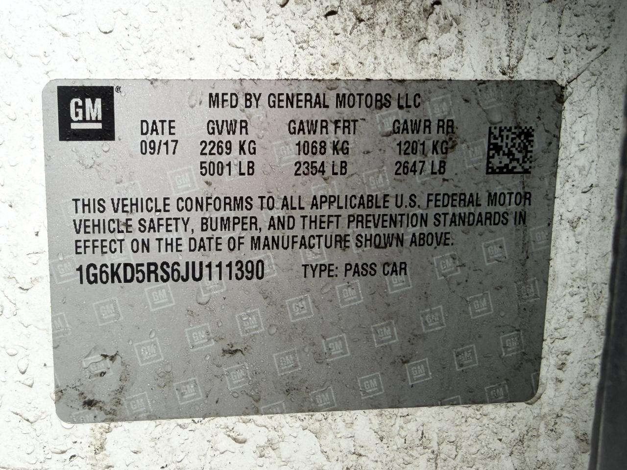 Cadillac CT6 3.6L Luxury AWD 2018