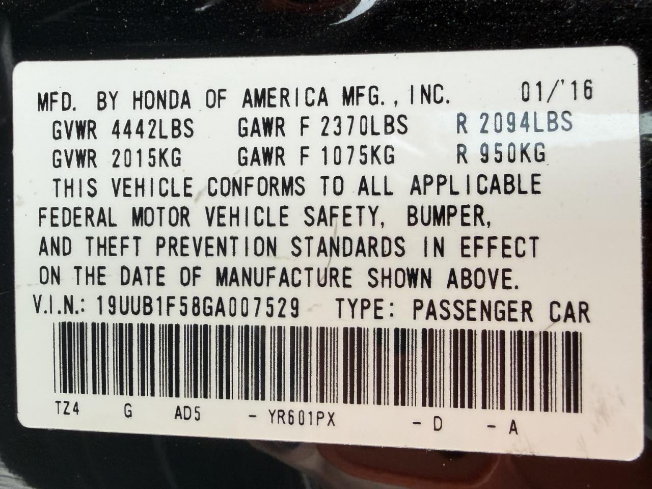 Acura TLX 8-Spd DCT w/Technology Package 2016