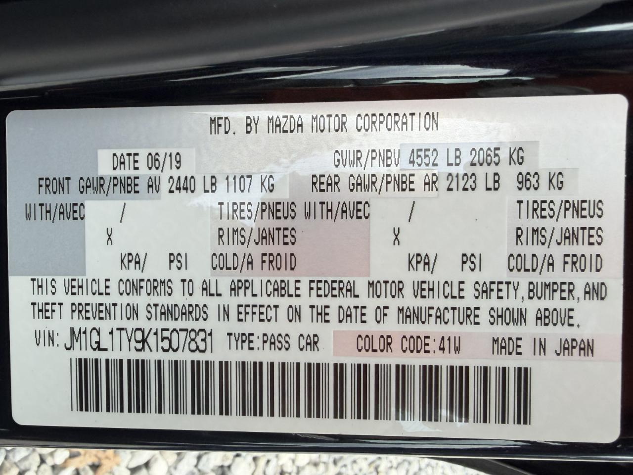 Mazda MAZDA6 Grand Touring 2019