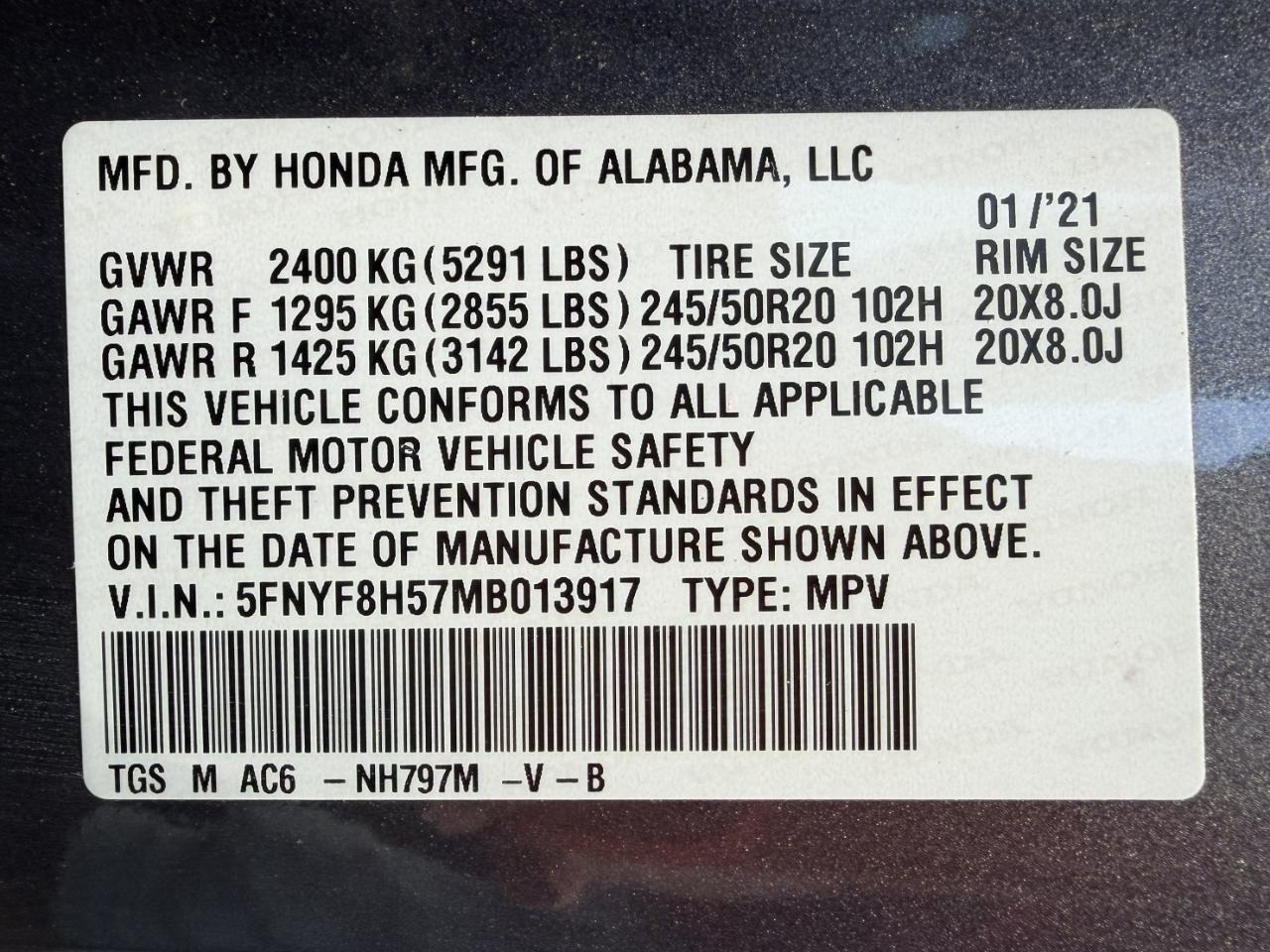Honda Passport EX-L AWD 2021