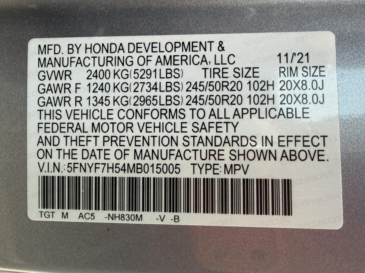 Honda Passport EX-L 2021