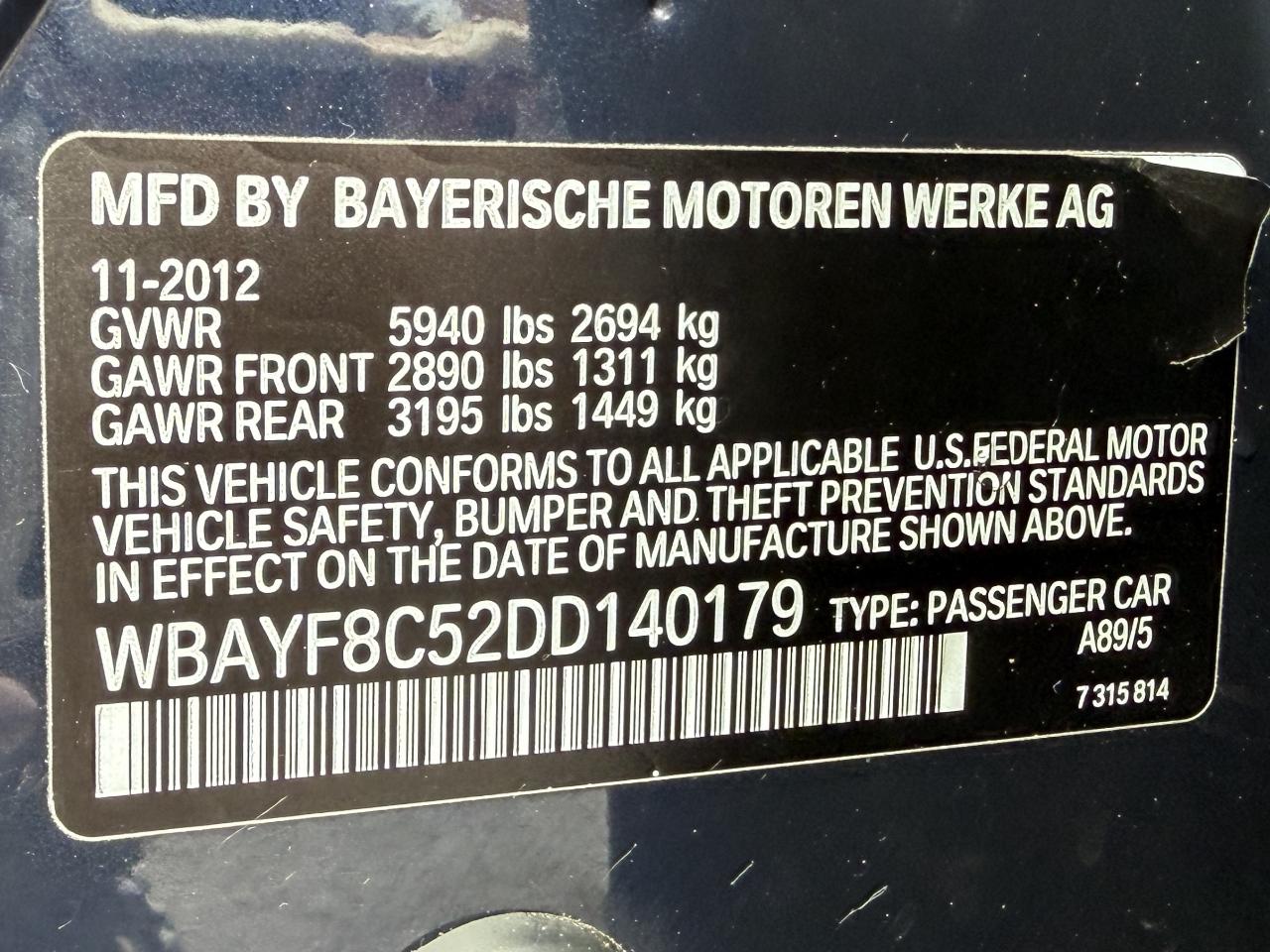 BMW 750Li xDrive  2013
